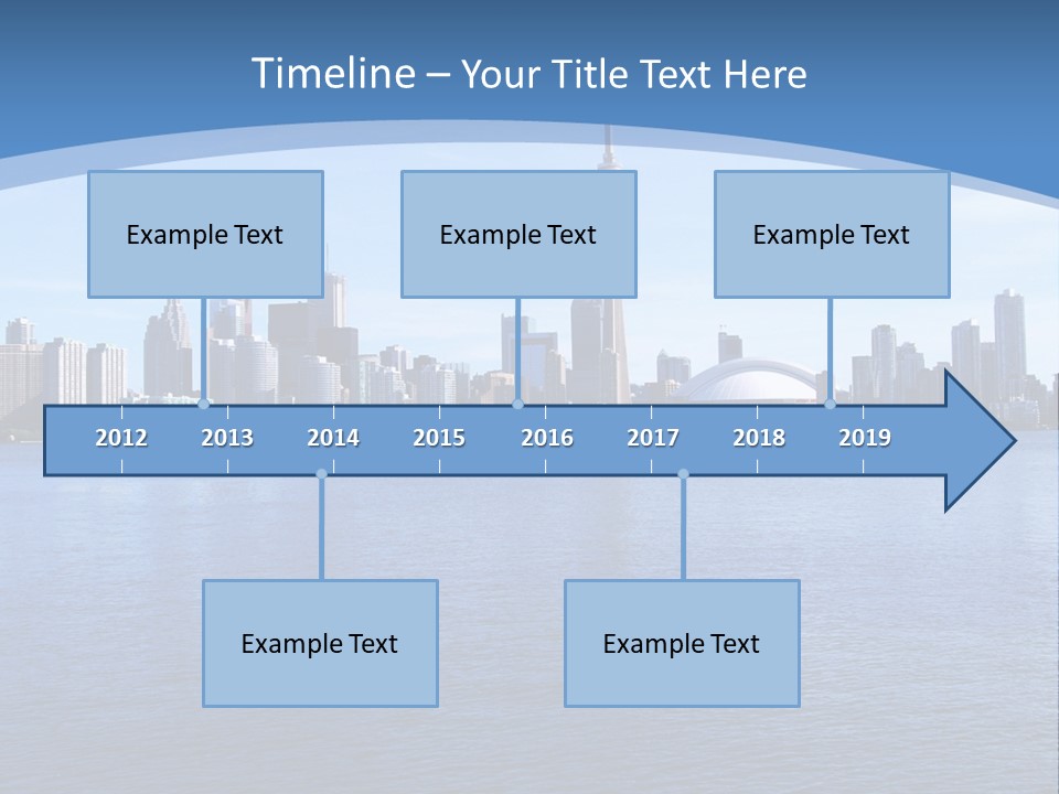 Metropolis Urban Toronto Tower PowerPoint Template