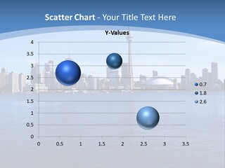 Metropolis Urban Toronto Tower PowerPoint Template