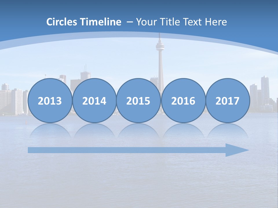 Metropolis Urban Toronto Tower PowerPoint Template