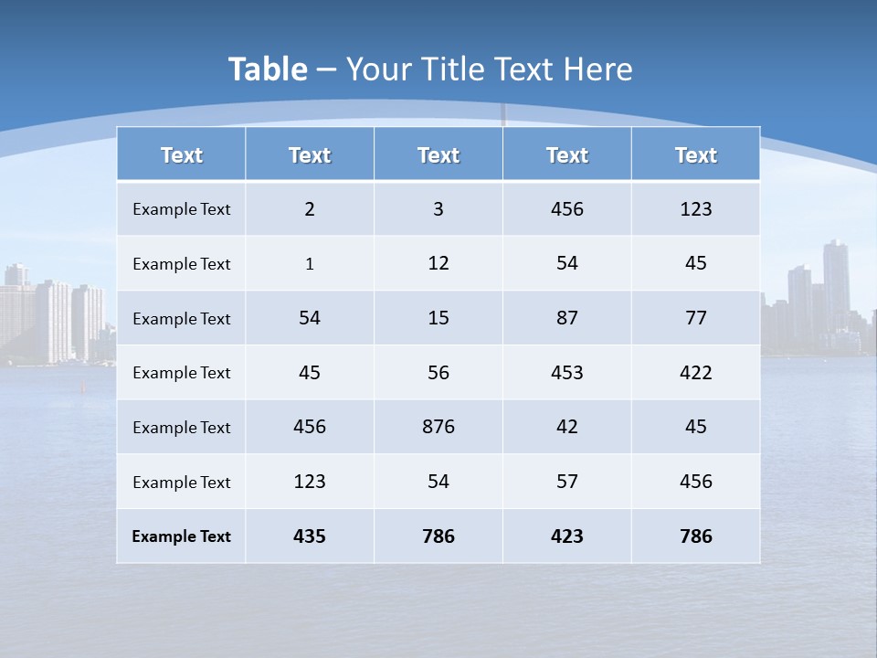 Metropolis Urban Toronto Tower PowerPoint Template