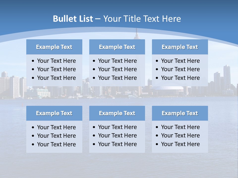 Metropolis Urban Toronto Tower PowerPoint Template