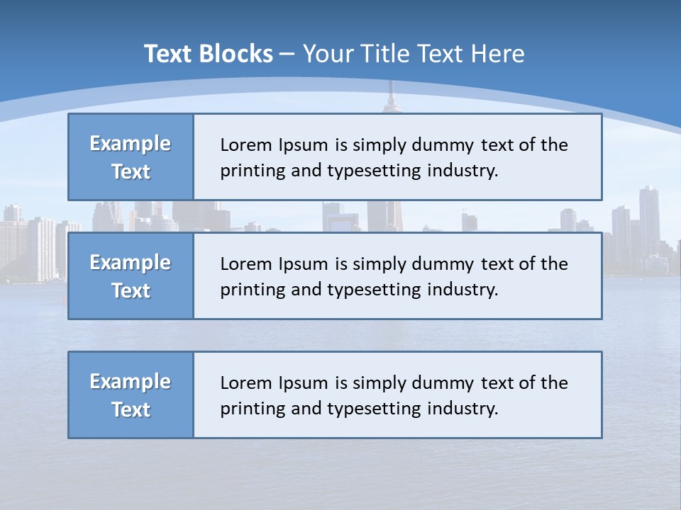 Metropolis Urban Toronto Tower PowerPoint Template
