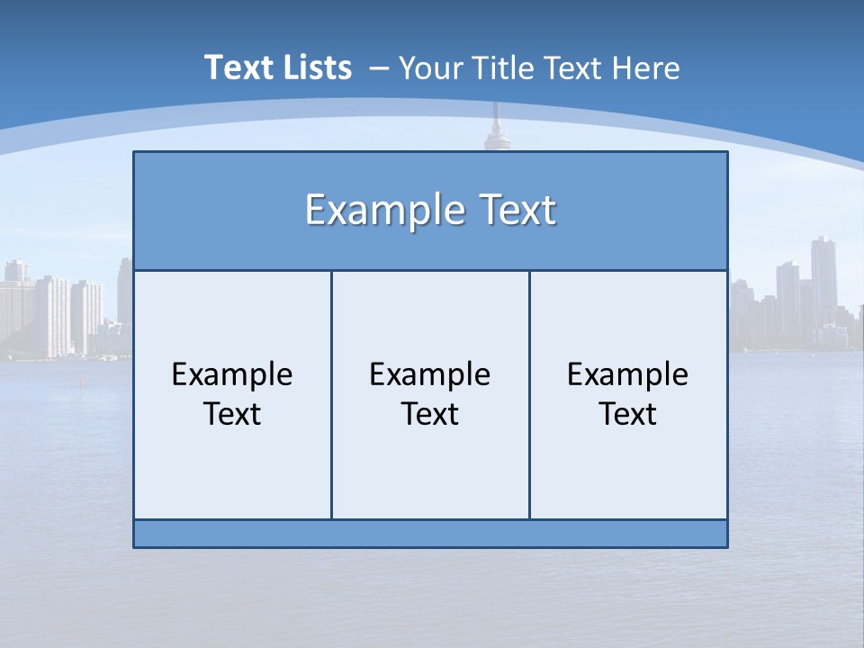 Metropolis Urban Toronto Tower PowerPoint Template