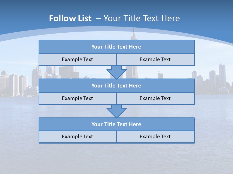 Metropolis Urban Toronto Tower PowerPoint Template