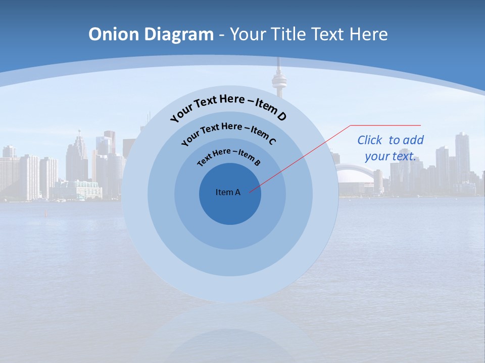 Metropolis Urban Toronto Tower PowerPoint Template