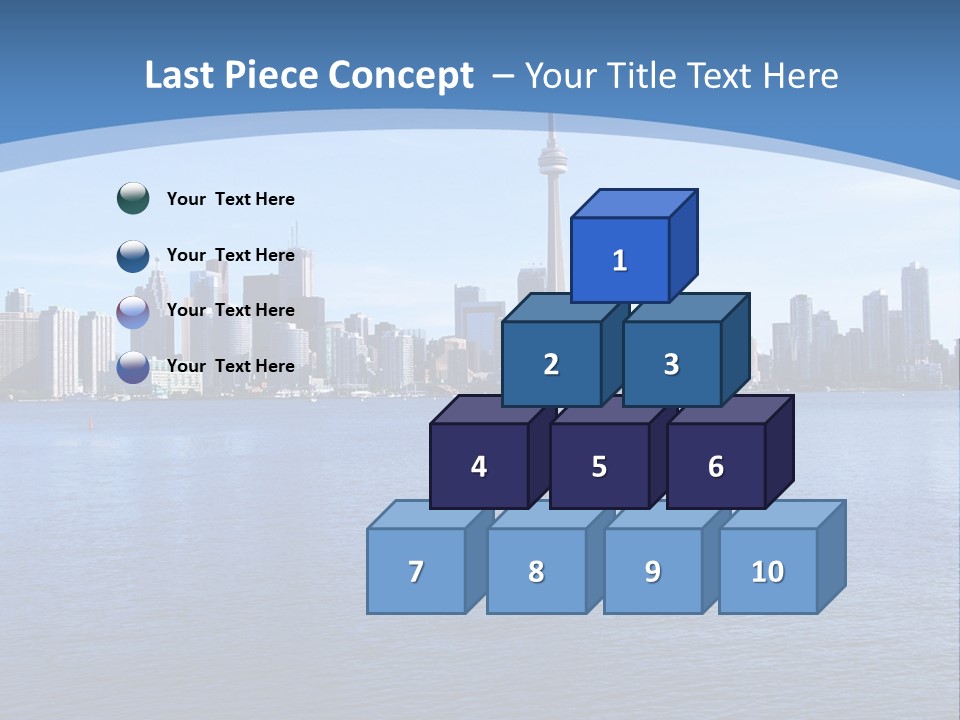 Metropolis Urban Toronto Tower PowerPoint Template