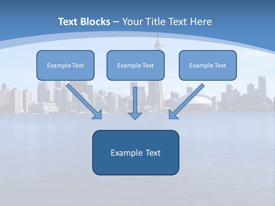 Metropolis Urban Toronto Tower PowerPoint Template