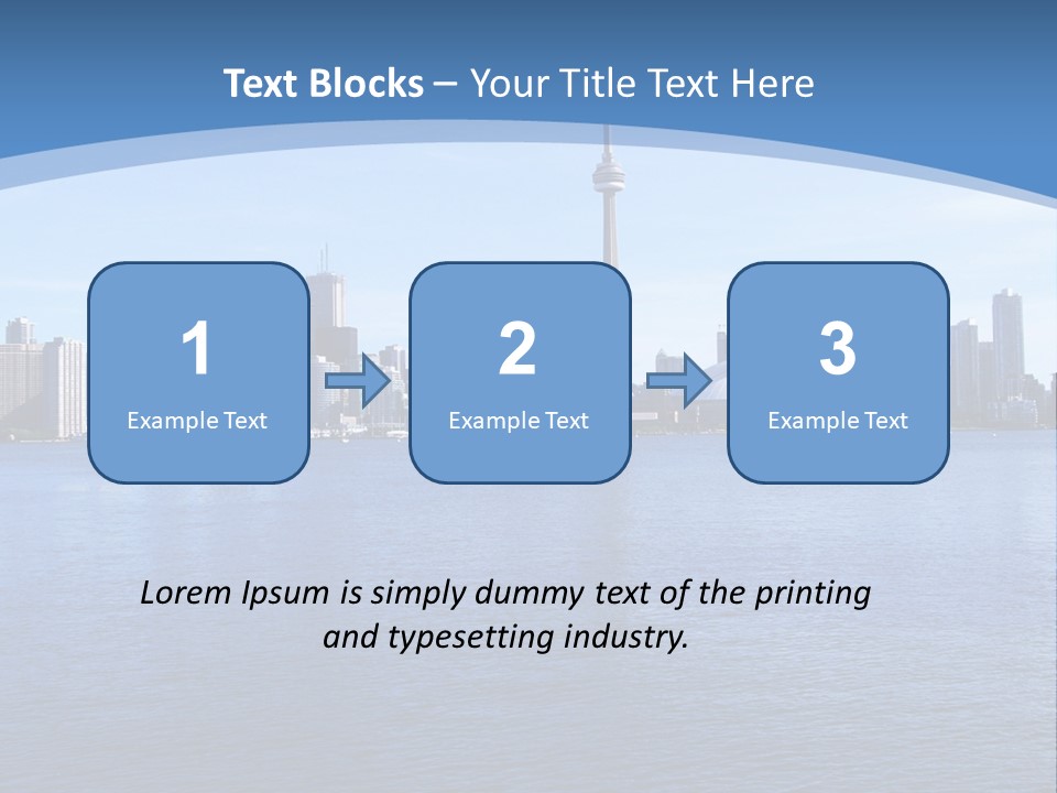 Metropolis Urban Toronto Tower PowerPoint Template