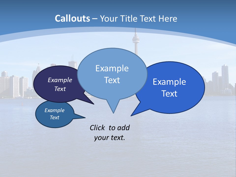 Metropolis Urban Toronto Tower PowerPoint Template