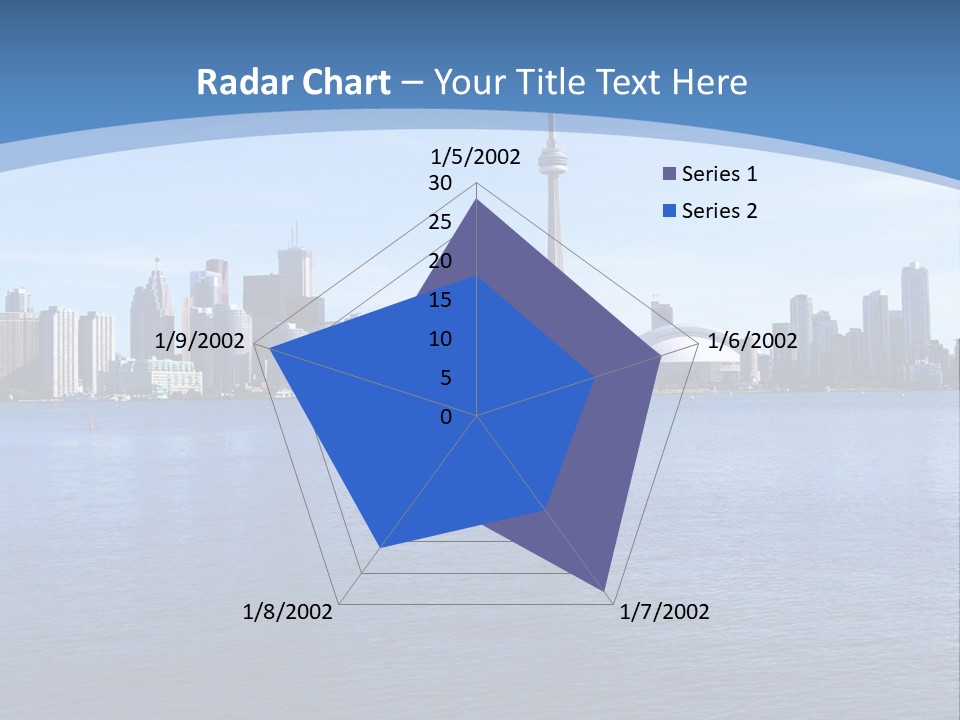 Metropolis Urban Toronto Tower PowerPoint Template