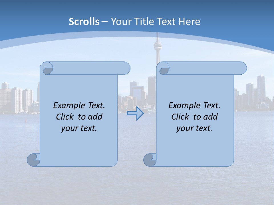 Metropolis Urban Toronto Tower PowerPoint Template
