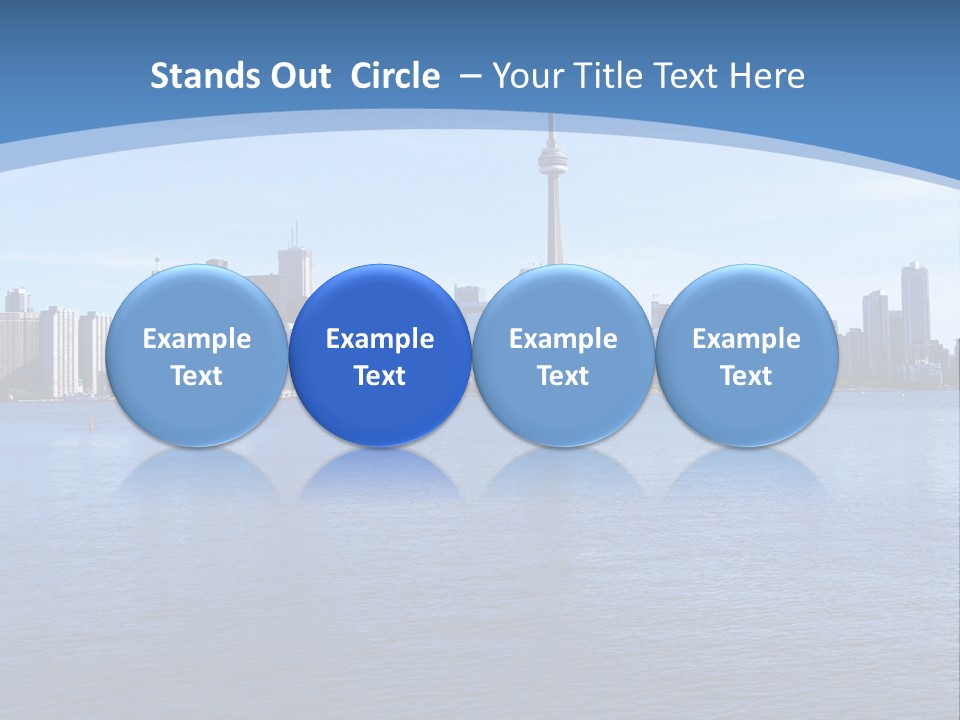Metropolis Urban Toronto Tower PowerPoint Template