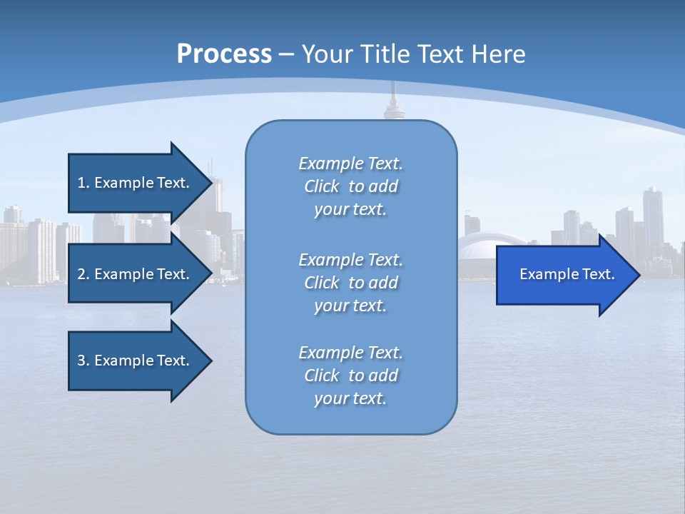 Metropolis Urban Toronto Tower PowerPoint Template