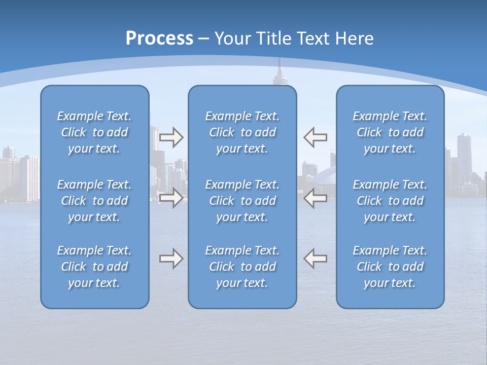 Metropolis Urban Toronto Tower PowerPoint Template