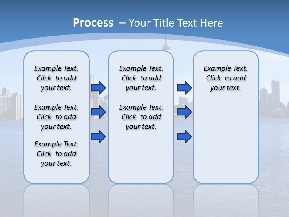 Metropolis Urban Toronto Tower PowerPoint Template
