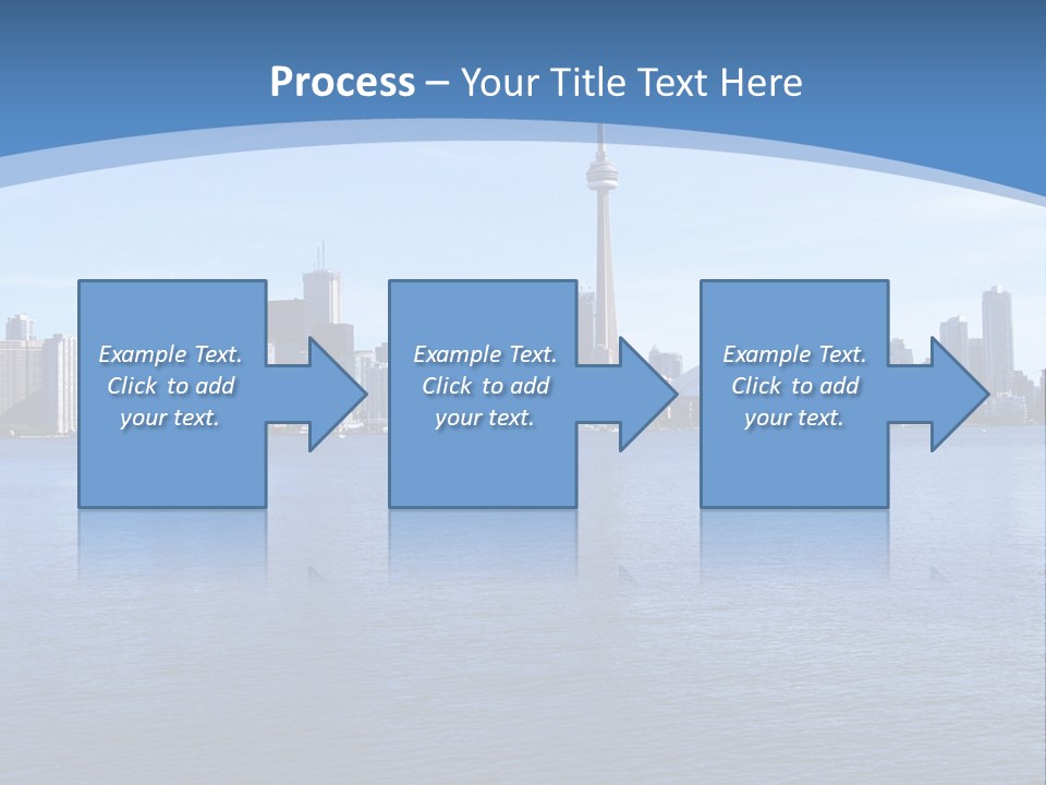 Metropolis Urban Toronto Tower PowerPoint Template