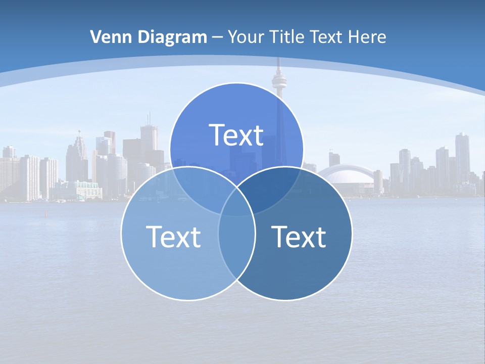 Metropolis Urban Toronto Tower PowerPoint Template