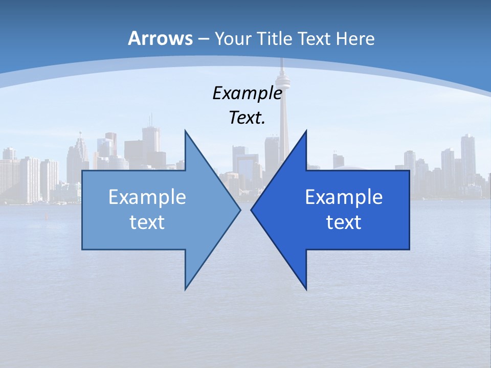 Metropolis Urban Toronto Tower PowerPoint Template
