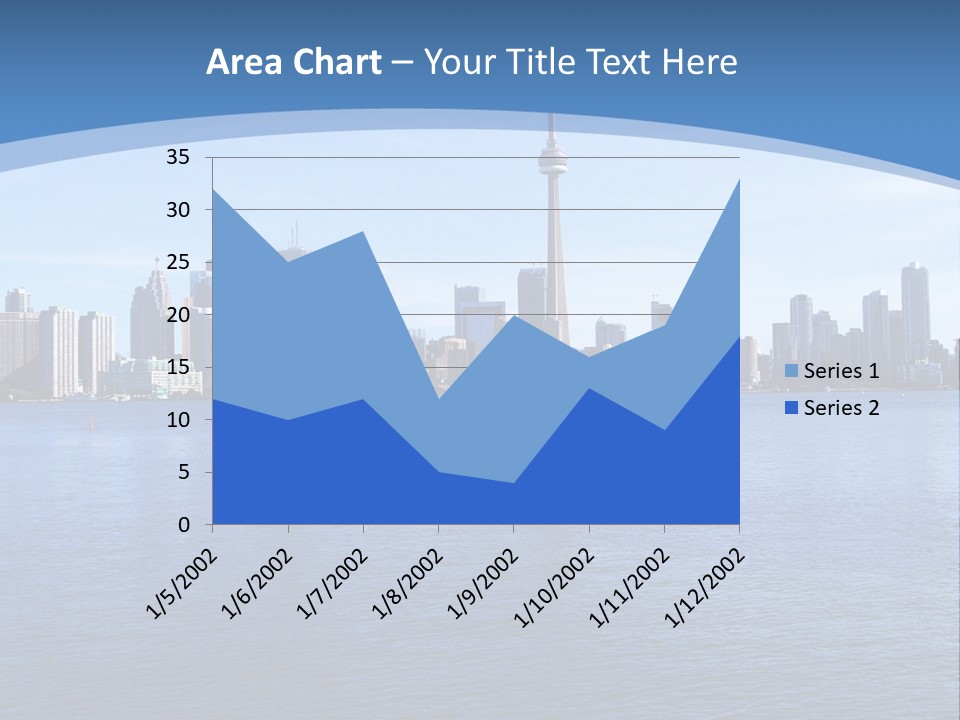 Metropolis Urban Toronto Tower PowerPoint Template