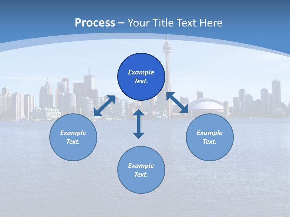 Metropolis Urban Toronto Tower PowerPoint Template