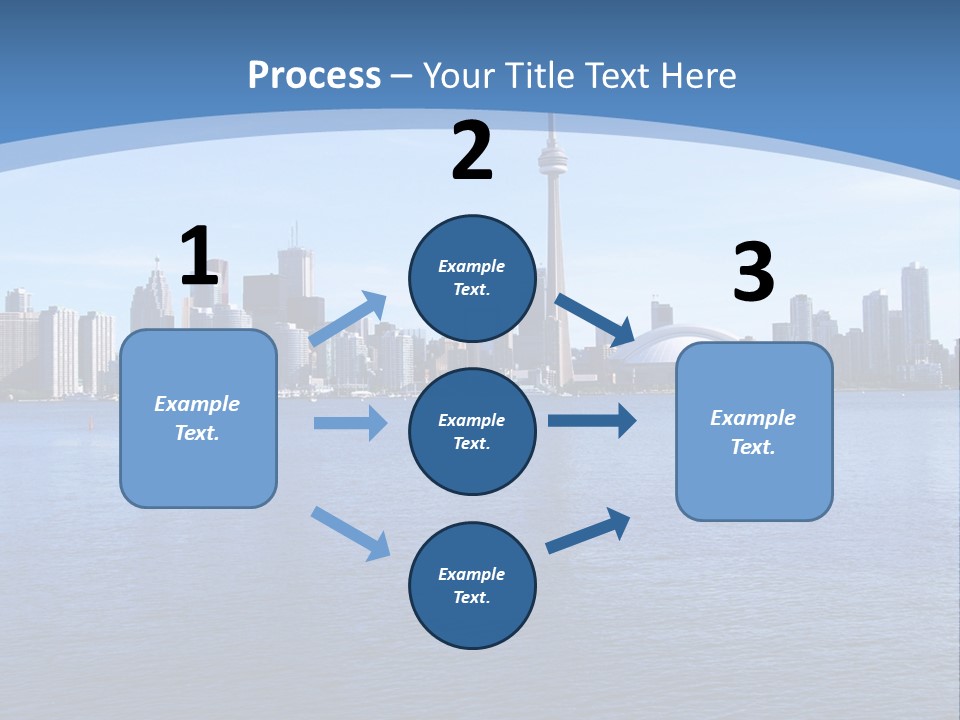 Metropolis Urban Toronto Tower PowerPoint Template