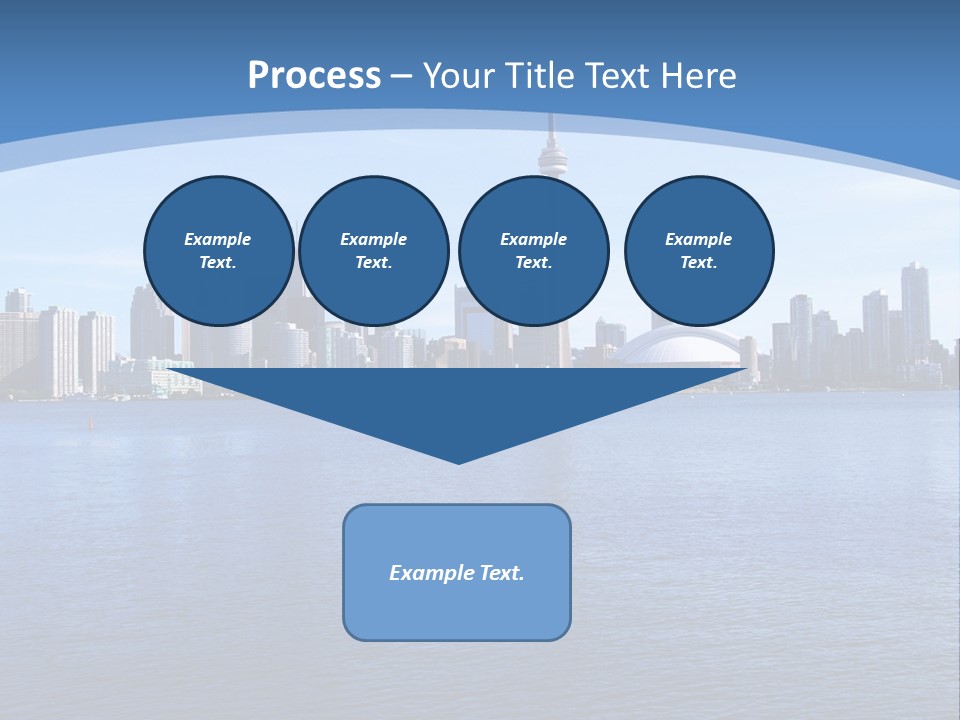 Metropolis Urban Toronto Tower PowerPoint Template