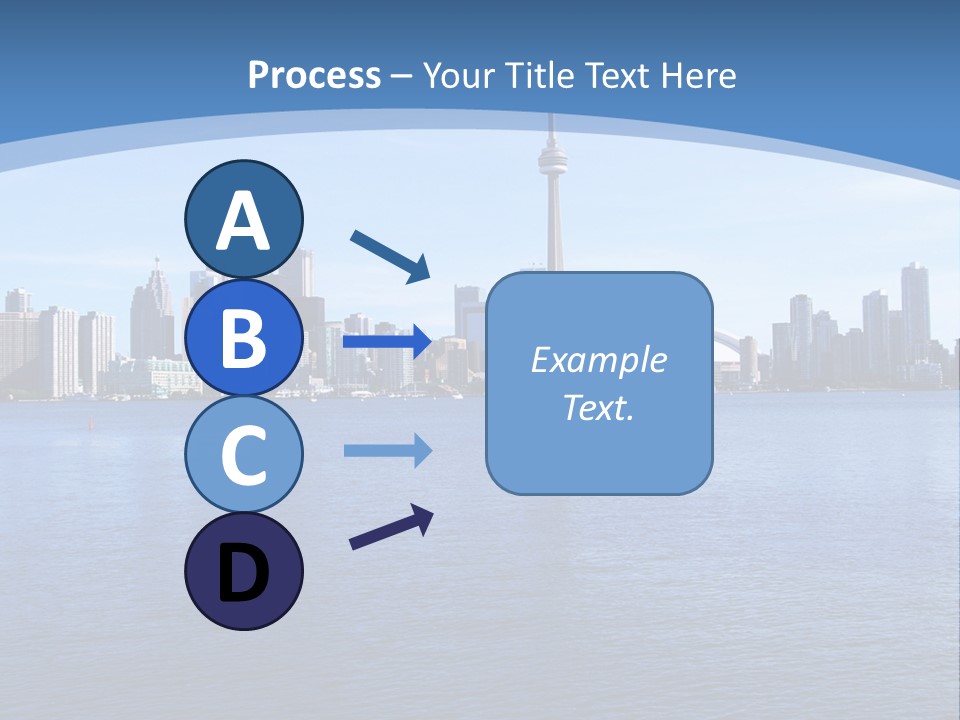 Metropolis Urban Toronto Tower PowerPoint Template