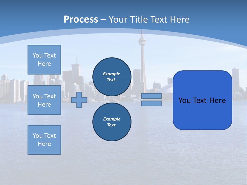 Metropolis Urban Toronto Tower PowerPoint Template