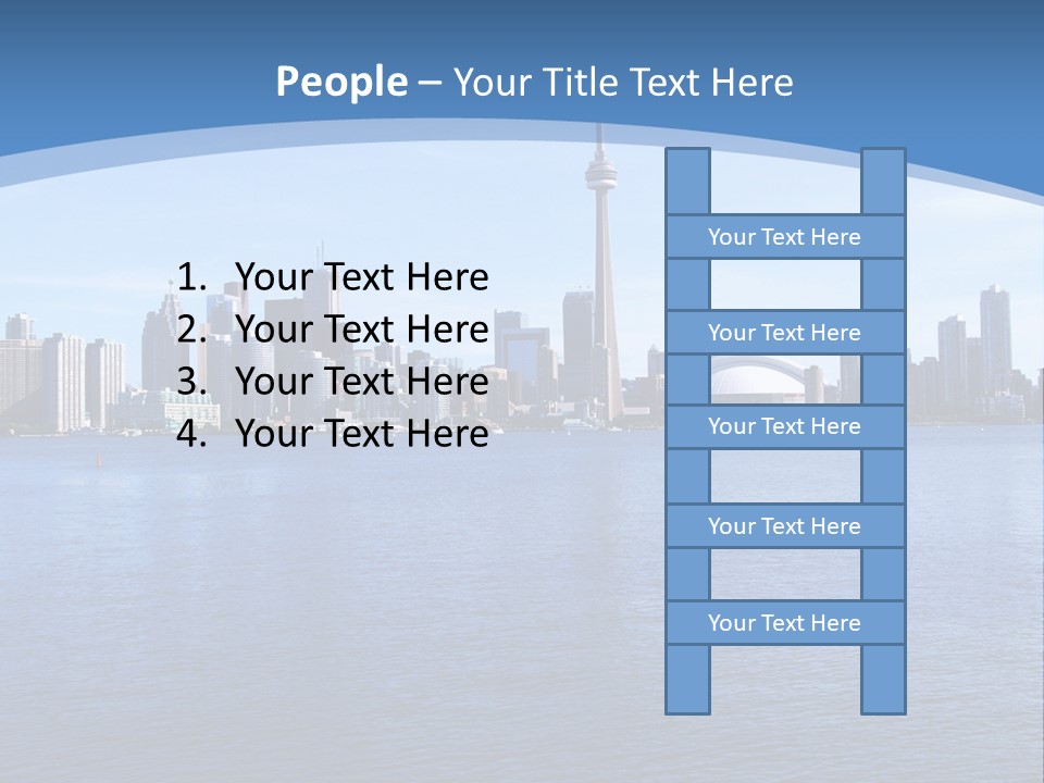Metropolis Urban Toronto Tower PowerPoint Template