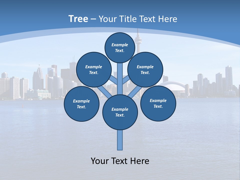 Metropolis Urban Toronto Tower PowerPoint Template