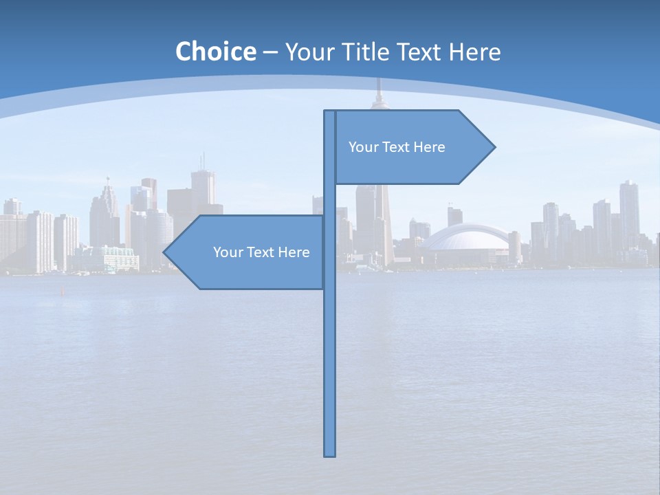 Metropolis Urban Toronto Tower PowerPoint Template