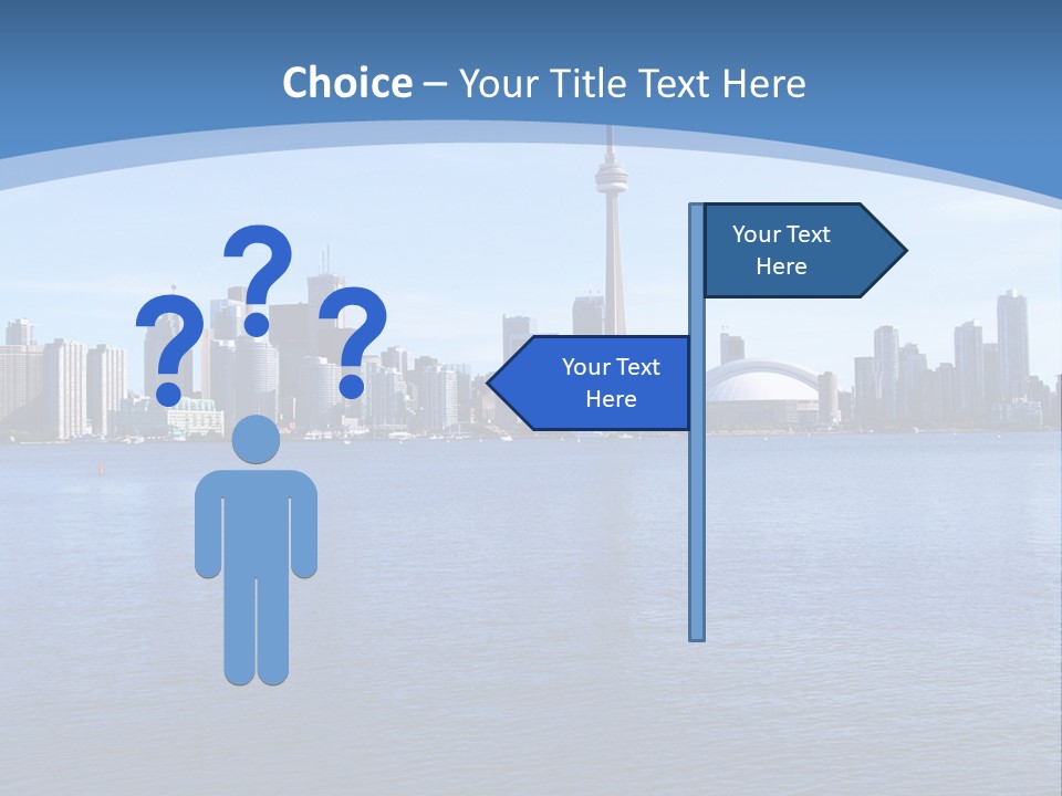 Metropolis Urban Toronto Tower PowerPoint Template
