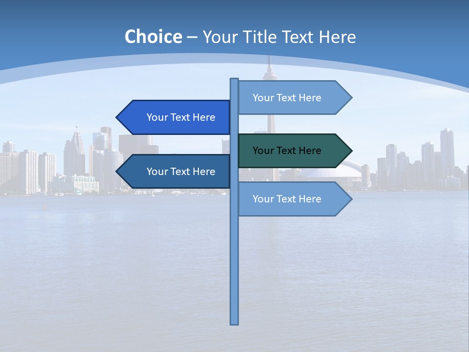 Metropolis Urban Toronto Tower PowerPoint Template