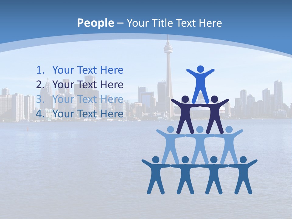 Metropolis Urban Toronto Tower PowerPoint Template