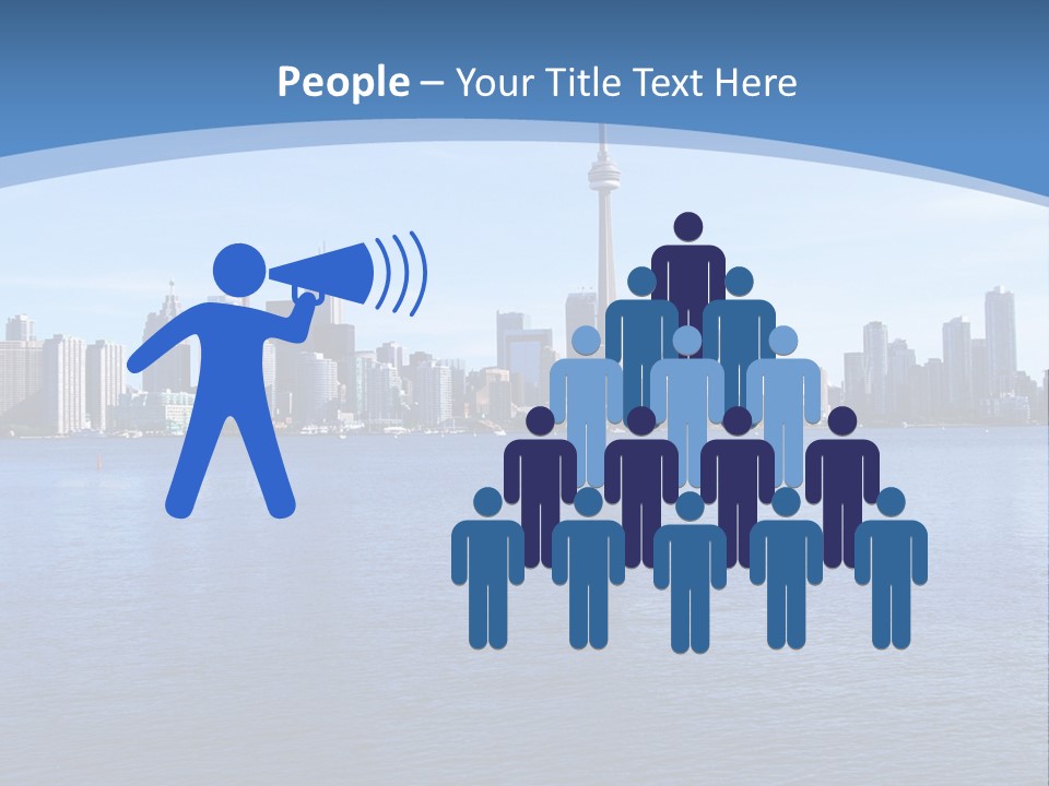 Metropolis Urban Toronto Tower PowerPoint Template