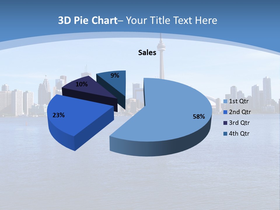 Metropolis Urban Toronto Tower PowerPoint Template
