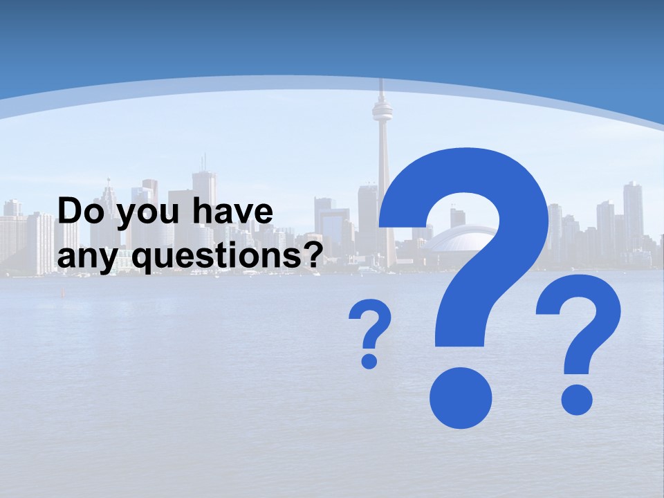 Metropolis Urban Toronto Tower PowerPoint Template