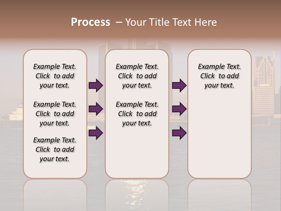 Skyscraper Scenic Sunrise PowerPoint Template