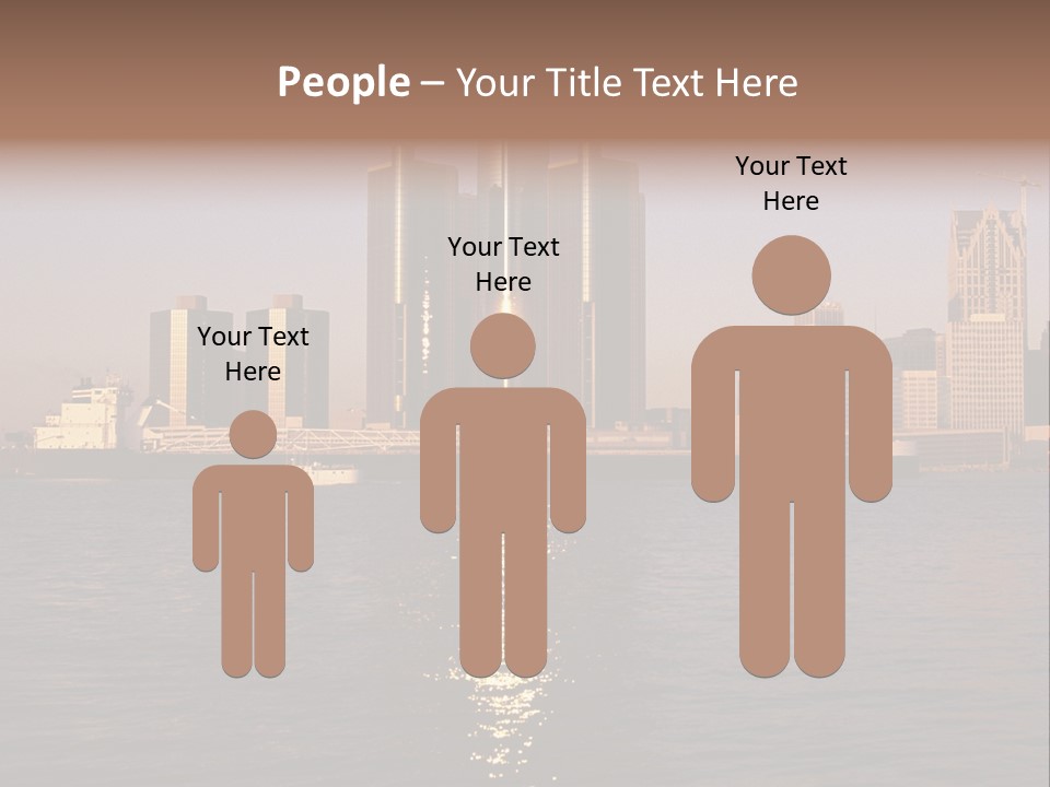 Skyscraper Scenic Sunrise PowerPoint Template