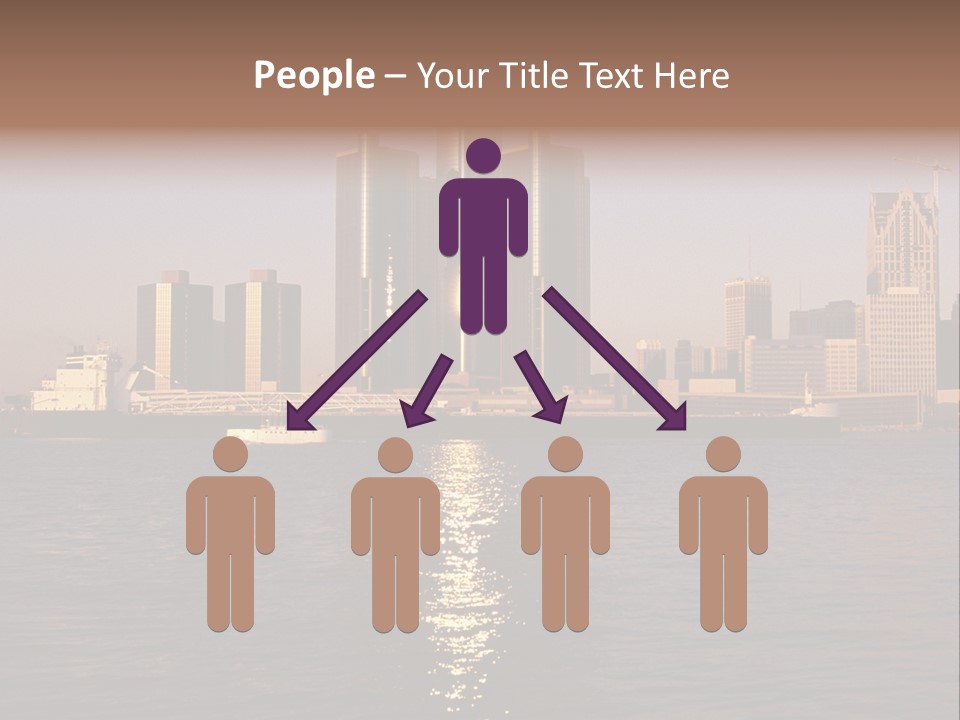 Skyscraper Scenic Sunrise PowerPoint Template