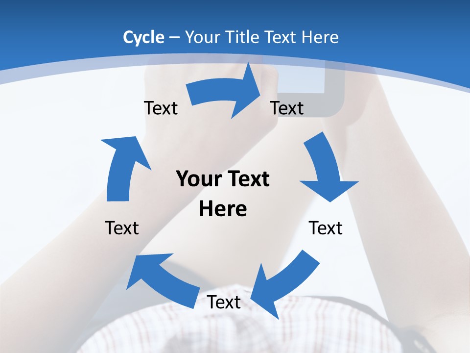 Modern Woman Cloud Computing PowerPoint Template