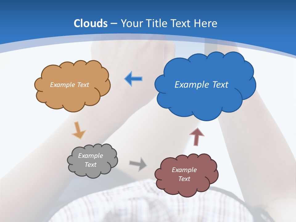 Modern Woman Cloud Computing PowerPoint Template