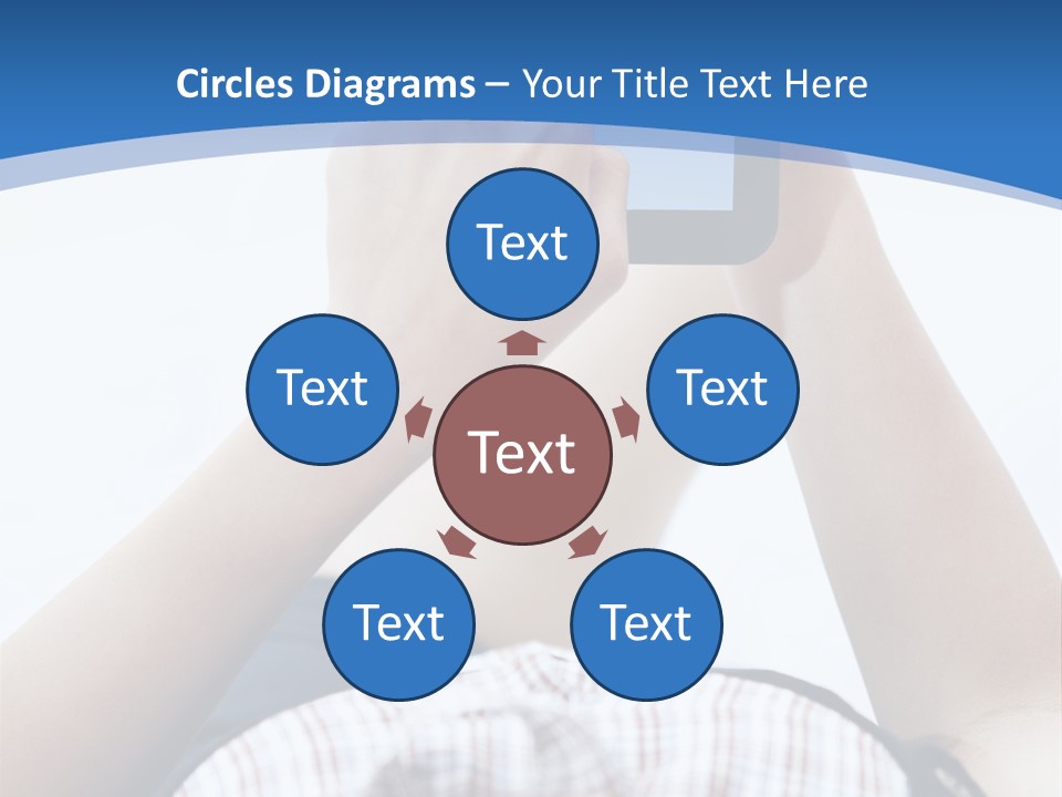 Modern Woman Cloud Computing PowerPoint Template