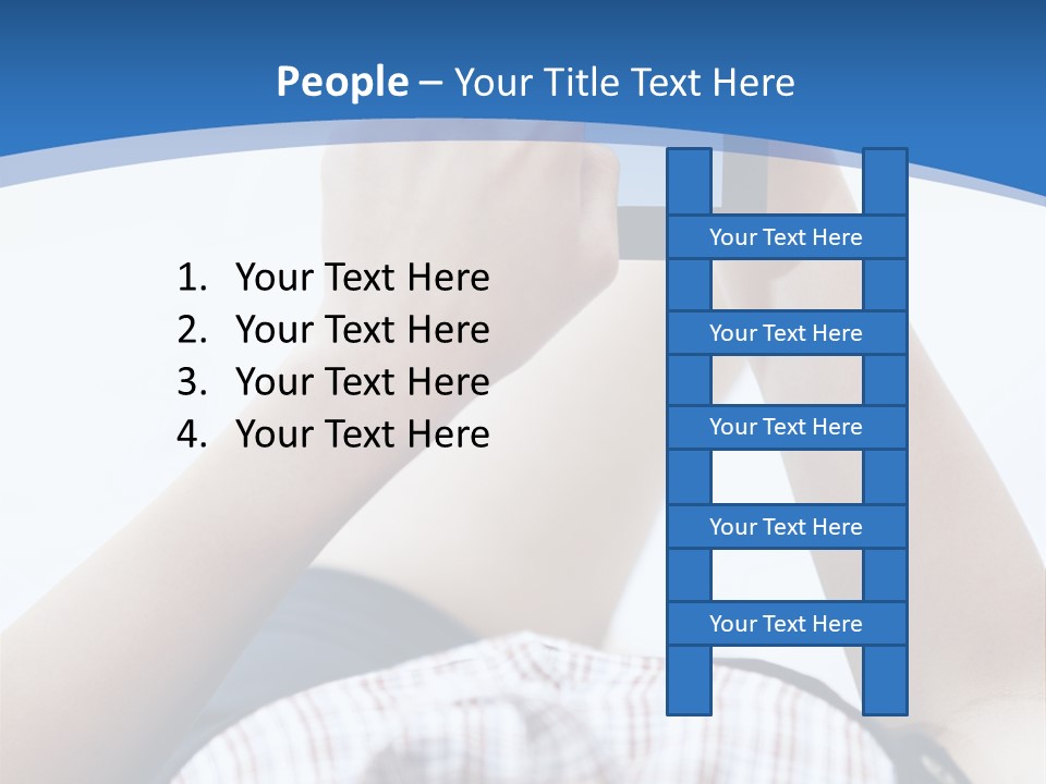 Modern Woman Cloud Computing PowerPoint Template