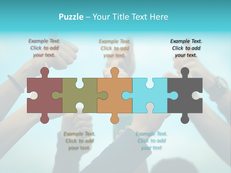 A Group Of People Giving Thumbs Up PowerPoint Template