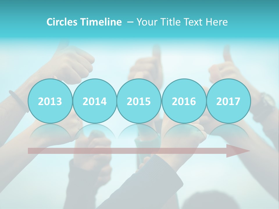 A Group Of People Giving Thumbs Up PowerPoint Template