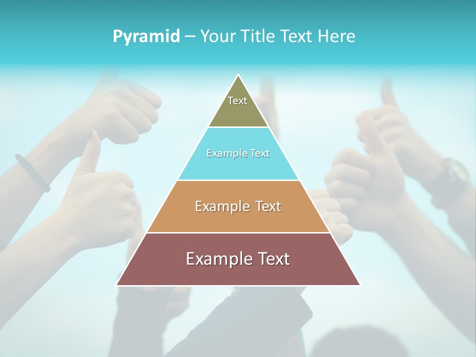 A Group Of People Giving Thumbs Up PowerPoint Template