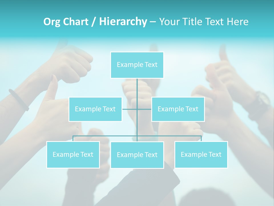 A Group Of People Giving Thumbs Up PowerPoint Template