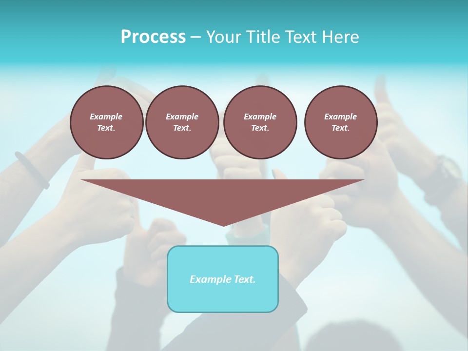 A Group Of People Giving Thumbs Up PowerPoint Template