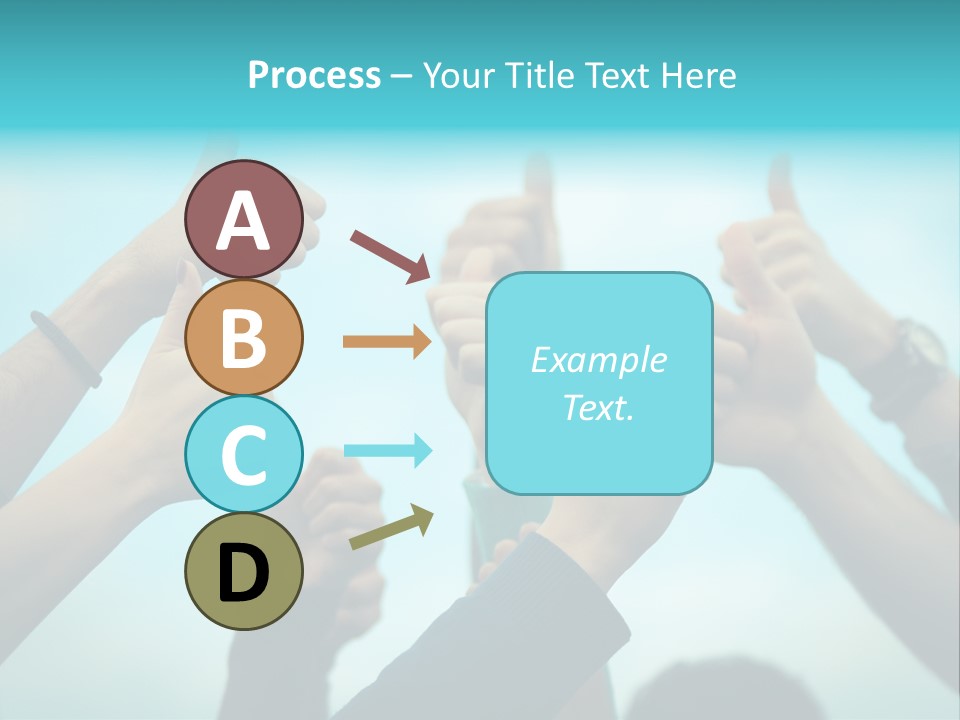 A Group Of People Giving Thumbs Up PowerPoint Template